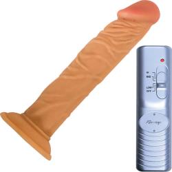 RealSkin All American Whoppers Super Flexible Realistic Vibrator, 8 Inch, Vanilla RealSkin All American Whoppers Super Flexible Realistic Vibrator, 8 Inch, Vanilla