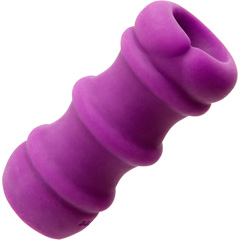 Mood Pleaser Thick Ribbed Masturbator, 4.5 Inch, Purple Mood Pleaser Thick Ribbed Masturbator, 4.5 Inch, Purple