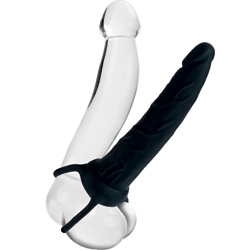 Silicone Love Rider Realistic Dual Penetrator, 6 Inch, Black Silicone Love Rider Realistic Dual Penetrator, 6 Inch, Black
