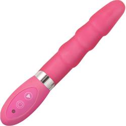 Sinful Fantasy 7 Function Ribbed Shaft Personal Vibe, 7.5 Inch, Pink Sinful Fantasy 7 Function Ribbed Shaft Personal Vibe, 7.5 Inch, Pink