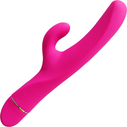 Elan Seduisant Premium Dual Action Silicone Vibrator, 8.75 Inch, Pink Elan Seduisant Premium Dual Action Silicone Vibrator, 8.75 Inch, Pink