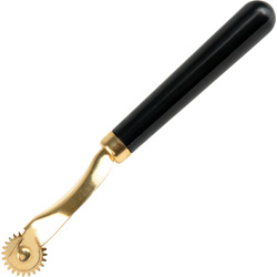 Fetish Fantasy Gold Wartenberg Wheel, Black/Gold Fetish Fantasy Gold Wartenberg Wheel, Black/Gold