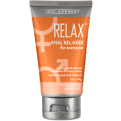 Doc Johnson RELAX Anal Relaxer for Everyone, 2 oz (56 g), Boxed Doc Johnson RELAX Anal Relaxer for Everyone, 2 oz (56 g), Boxed