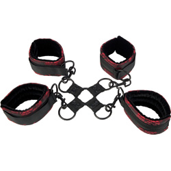 CalExotics Scandal Hog Tie Kit, Black/Red CalExotics Scandal Hog Tie Kit, Black/Red