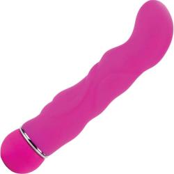 Posh Teaser Ripple Silicone Vibrator, 7 Inch, Pink Posh Teaser Ripple Silicone Vibrator, 7 Inch, Pink