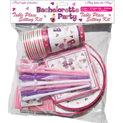 Bachelorette Party Table Place Setting Kit Bachelorette Party Table Place Setting Kit