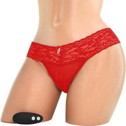 Hustler Wireless Remote Control Vibrating Panties, Medium/Large, Red Hustler Wireless Remote Control Vibrating Panties, Medium/Large, Red