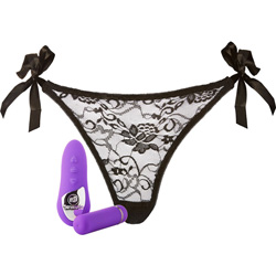 Sensuelle Pleasure Panty with 15 Function Wireless Remote Bullet Vibe, Purple Sensuelle Pleasure Panty with 15 Function Wireless Remote Bullet Vibe, Purple