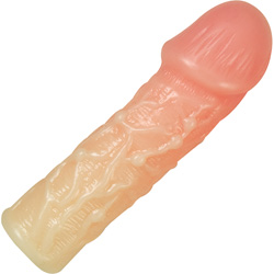 2 Inch Extra Length Penis Extension Condom, 5.5 Inch, Flesh 2 Inch Extra Length Penis Extension Condom, 5.5 Inch, Flesh