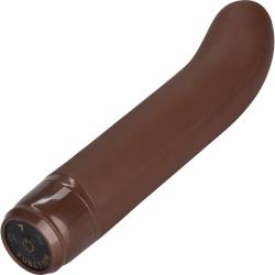 CalExotics Stud Chubby G Vibrating Silicone Dong, 6.75 Inch, Ebony Flesh CalExotics Stud Chubby G Vibrating Silicone Dong, 6.75 Inch, Ebony Flesh