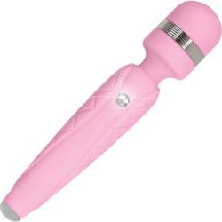 Pillow Talk Cheeky Luxury Rechargeable Massager Wand, 8 Inch, Pink Pillow Talk Cheeky Luxury Rechargeable Massager Wand, 8 Inch, Pink