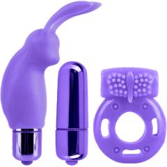 Pipedream Neon Vibrating Couples Kit, 3 Piece, Purple Pipedream Neon Vibrating Couples Kit, 3 Piece, Purple