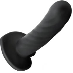 Temptasia Twist Dildo with Heart Base, 5 Inch, Black Temptasia Twist Dildo with Heart Base, 5 Inch, Black