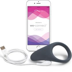 We-Vibe Verge Smartphone App Controlled Vibrating Cock Ring, Slate We-Vibe Verge Smartphone App Controlled Vibrating Cock Ring, Slate