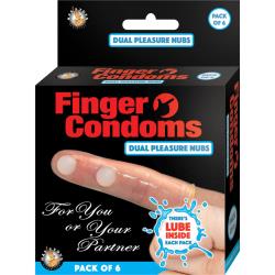 Nasstoys Lubricated Latex Finger Condoms Pack of 6 Nasstoys Lubricated Latex Finger Condoms Pack of 6