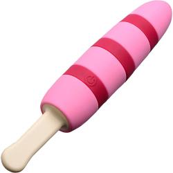 10X Popsicle Silicone Tickling Vibrator, 8.5 Inch, Pink 10X Popsicle Silicone Tickling Vibrator, 8.5 Inch, Pink