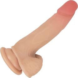 Realcocks Self Lubricating Dildo with Bendable Inner Spine, 6 Inch, Vanilla Realcocks Self Lubricating Dildo with Bendable Inner Spine, 6 Inch, Vanilla