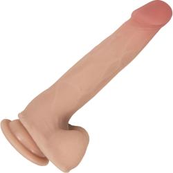 Realcocks Self Lubricating Dildo with Bendable Inner Spine, 7 Inch, Vanilla Realcocks Self Lubricating Dildo with Bendable Inner Spine, 7 Inch, Vanilla