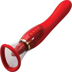 Fantasy For Her Ultimate Pleasure Double Sided 24K Luxury Vibe, 10 Inch, Red/Gold Fantasy For Her Ultimate Pleasure Double Sided 24K Luxury Vibe, 10 Inch, Red/Gold