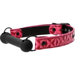 Sinful Silicone Bar Gag, Pink/Black Sinful Silicone Bar Gag, Pink/Black