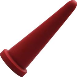 Tantus Cone Soft Silicone Butt Plug, 8 Inch, True Blood Red Tantus Cone Soft Silicone Butt Plug, 8 Inch, True Blood Red