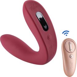 Hercules Remote C-Shape Vibrating Plug, 4.33 Inch, Red Hercules Remote C-Shape Vibrating Plug, 4.33 Inch, Red