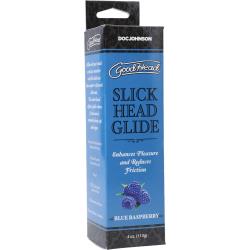 GoodHead Slick Head Glide, 4 oz (113 g) Boxed Tube, Blue Raspberry GoodHead Slick Head Glide, 4 oz (113 g) Boxed Tube, Blue Raspberry