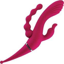 Gender X Four By Four Multi Stimulating Vibrator, 11 Inch, Burgundy Gender X Four By Four Multi Stimulating Vibrator, 11 Inch, Burgundy