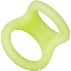 Forto F-22 Double Ring Liquid Silicone, Medium, Glow in the Dark Forto F-22 Double Ring Liquid Silicone, Medium, Glow in the Dark
