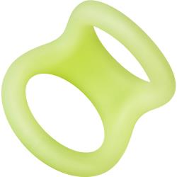 Forto F-22 Double Ring Liquid Silicone, Large, Glow in the Dark Forto F-22 Double Ring Liquid Silicone, Large, Glow in the Dark