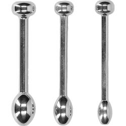 Ouch! Urethral Sounding Metal Plug Set, Silver Ouch! Urethral Sounding Metal Plug Set, Silver