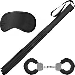 Ouch! Black & White Introductory Bondage Kit No 1, Black Ouch! Black & White Introductory Bondage Kit No 1, Black