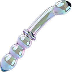 Gender X Lustrous Galaxy Wand Dual-Ended Glass Dildo, 7.3 Inch, Multicolor Gender X Lustrous Galaxy Wand Dual-Ended Glass Dildo, 7.3 Inch, Multicolor
