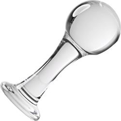 Gender X The Baller Round Glass Anal Plug, 4.33 Inch, Clear Gender X The Baller Round Glass Anal Plug, 4.33 Inch, Clear