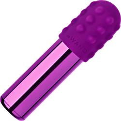 Le Wand Rechargeable Bullet with Textured Sleeve, 3.11 Inch, Dark Cherry Le Wand Rechargeable Bullet with Textured Sleeve, 3.11 Inch, Dark Cherry
