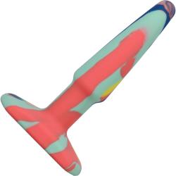 A-Play Groovy Silicone Anal Plug, 4 Inch, Sunrise Multicolor A-Play Groovy Silicone Anal Plug, 4 Inch, Sunrise Multicolor