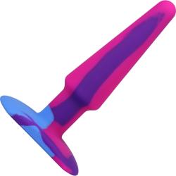 A-Play Groovy Silicone Anal Plug, 5 Inch, Berry Multicolor A-Play Groovy Silicone Anal Plug, 5 Inch, Berry Multicolor