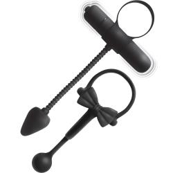 Enhancer 2 Pack Silicone Cockring Set, Black Enhancer 2 Pack Silicone Cockring Set, Black