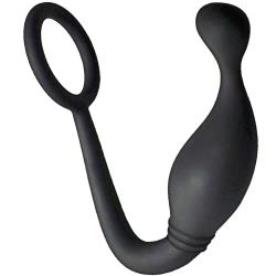 Butts Up P-Spot Pleasure Silicone Prostate Plug with Cockring, 10.5 Inch, Black Butts Up P-Spot Pleasure Silicone Prostate Plug with Cockring, 10.5 Inch, Black