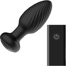 Tornado Remote Control Rotating Butt Plug, 3.85 Inch, Black Tornado Remote Control Rotating Butt Plug, 3.85 Inch, Black