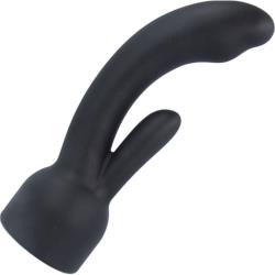 Doxy Silicone Rabbit Wand Attachment, 5.5 Inch, Black Doxy Silicone Rabbit Wand Attachment, 5.5 Inch, Black
