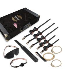 Temptasia Safe Word 10-Piece Bondage Kit with Suitcase, Black Temptasia Safe Word 10-Piece Bondage Kit with Suitcase, Black