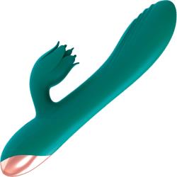 Mystique Massagers Rechargeable Venus Vibe, 9.25 Inch, Green Mystique Massagers Rechargeable Venus Vibe, 9.25 Inch, Green