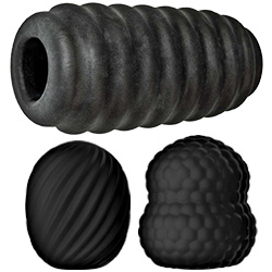 Delite Pocket Stroker Masturbator Kit, Black Delite Pocket Stroker Masturbator Kit, Black
