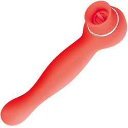 Blaze Lucious Licker Dual Action Personal Vibrator, 8.25 Inch, Coral Blaze Lucious Licker Dual Action Personal Vibrator, 8.25 Inch, Coral