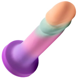 Avant Sunrise Gaze UltraSilk Silicone Dildo, 7.5 Inch, Sherbet Rainbow Avant Sunrise Gaze UltraSilk Silicone Dildo, 7.5 Inch, Sherbet Rainbow