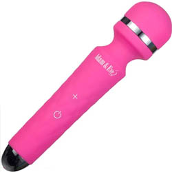 Adam & Eve Rechargeable Peak Wand Massager, 7 Inch, Pink Adam & Eve Rechargeable Peak Wand Massager, 7 Inch, Pink