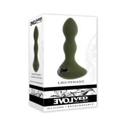 Evolved Lieutenant Rechargeable Silicone Anal Vibrator, 5 Inch, Green Evolved Lieutenant Rechargeable Silicone Anal Vibrator, 5 Inch, Green
