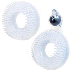 Enhancer Dual Silicone Love Rings, Clear Enhancer Dual Silicone Love Rings, Clear