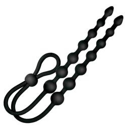 Ass Sation Dual Silicone Anal Beads, 16.5 Inch, Black Ass Sation Dual Silicone Anal Beads, 16.5 Inch, Black